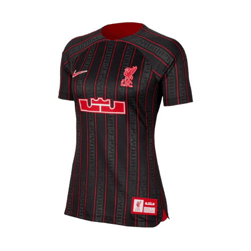 Camisa Liverpool x LeBron James 23/24 s/n° Torcedor Feminina - Preta - Loja da Seven