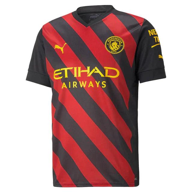 Camisa Manchester City Away 22/23 s/n° Torcedor Masculina - Preto - Loja da Seven