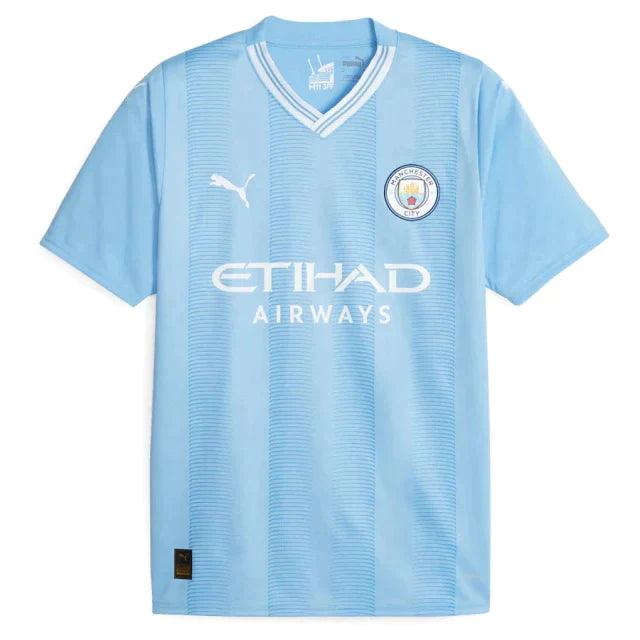 Camisa Manchester City Home 23/24 s/n° Torcedor Masculina - Azul - Loja da Seven