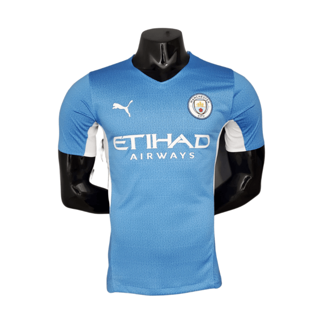 Camisa Manchester City I 21/22 - Azul - Puma - Masculino Jogador - Loja da Seven