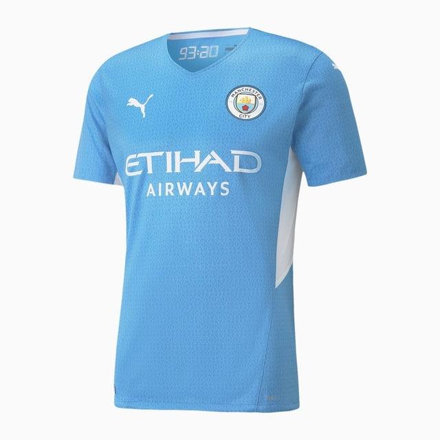 Camisa Manchester City I 21/22 Puma - Azul - Loja da Seven