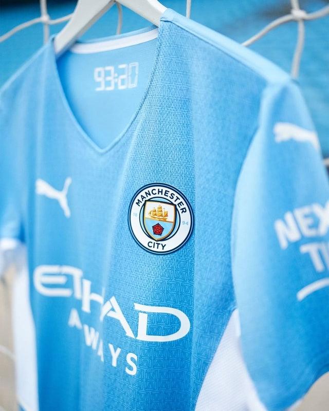 Camisa Manchester City I 21/22 Puma - Azul - Loja da Seven