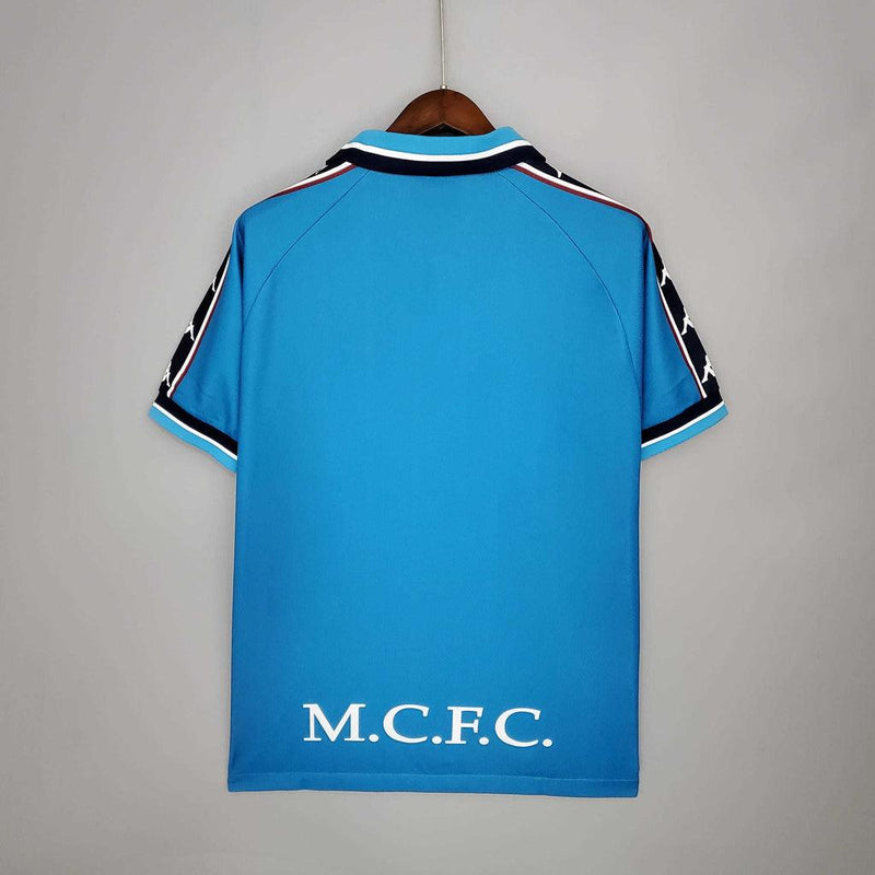 Camisa Manchester City Retrô 1997/1998 Azul - Kappa - DA Sports Oficial