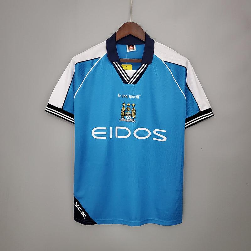 Camisa Manchester City Retrô 1999/2001 Azul - DA Sports Oficial