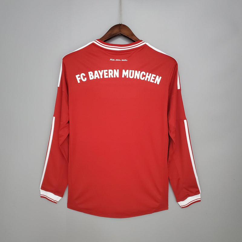 Camisa Manga Longa Bayern de Munique Champions League 2013/14 Adidas - Vermelha - DA Sports Oficial