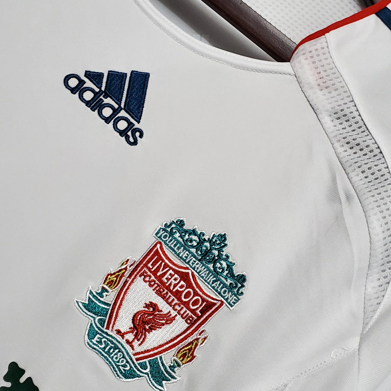 Camisa Manga Longa Liverpool 06/07 Adidas - Branco - DA Sports Oficial