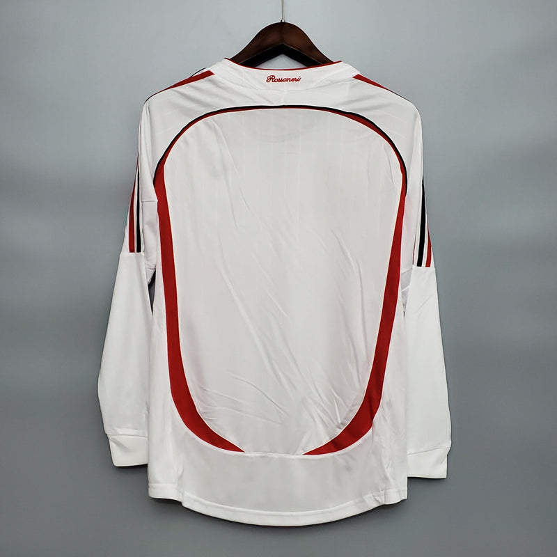 Camisa Manga Longa Milan Champions League 06/07 Adidas - Branco - DA Sports Oficial