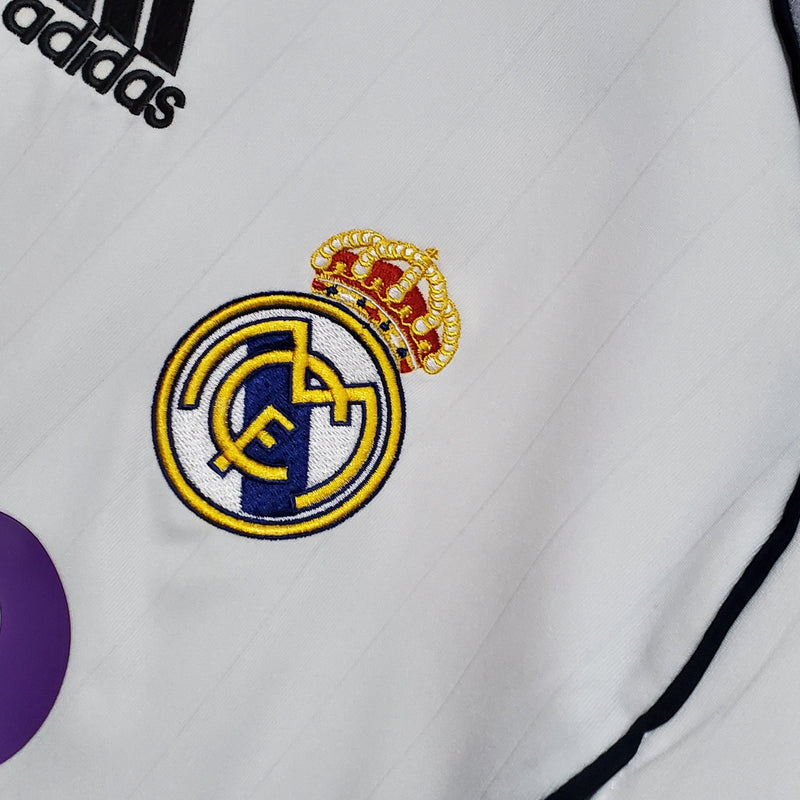 Camisa Manga Longa Real Madrid 06/07 Adidas - Branco - DA Sports Oficial