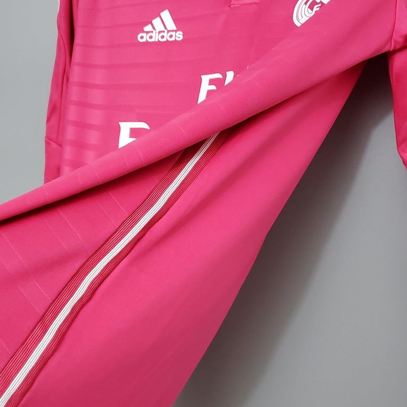 Camisa Manga Longa Real Madrid II 14/15 Adidas - Rosa - DA Sports Oficial