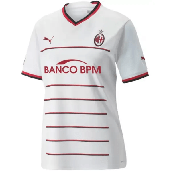 Camisa Milan Away 22/23 s/n° Torcedor Feminina - Branca - Loja da Seven