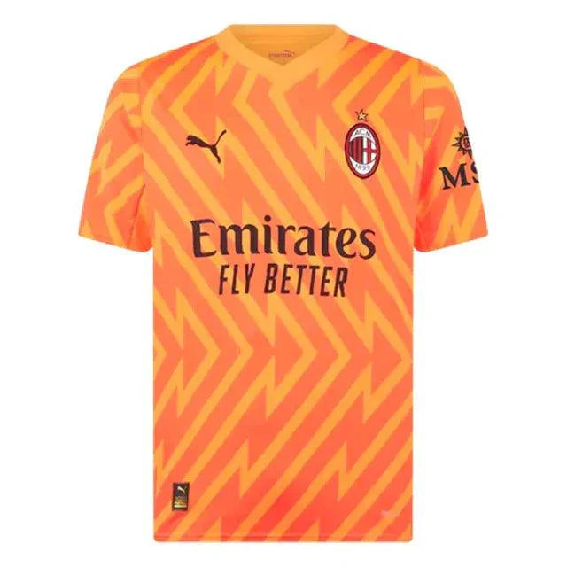 Camisa Milan Goleiro 23/24 s/n° Torcedor Masculino - Laranja - Loja da Seven