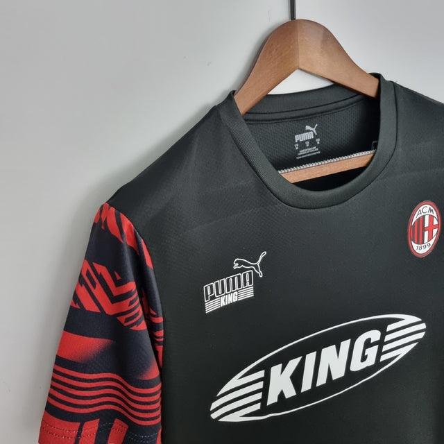 Camisa Milan Heritage 21/22 Puma King - Preto - Loja da Seven