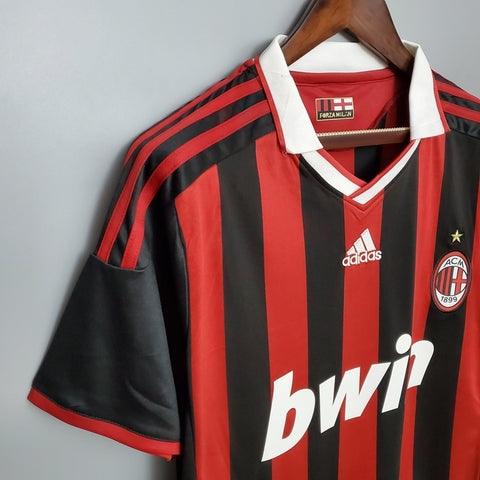 Camisa Milan Retrô 09/10 - Adidas - Vermelha e Preta - DA Sports Oficial