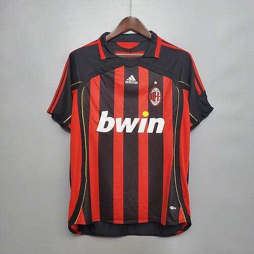 Camisa Milan Retrô 2006/2007 Vermelha e Preta - Adidas - DA Sports Oficial