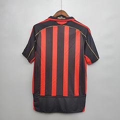 Camisa Milan Retrô 2006/2007 Vermelha e Preta - Adidas - DA Sports Oficial