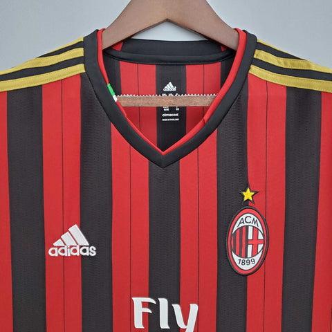 Camisa Milan Retrô 2013/2014 Vermelha e Preta - Adidas - DA Sports Oficial