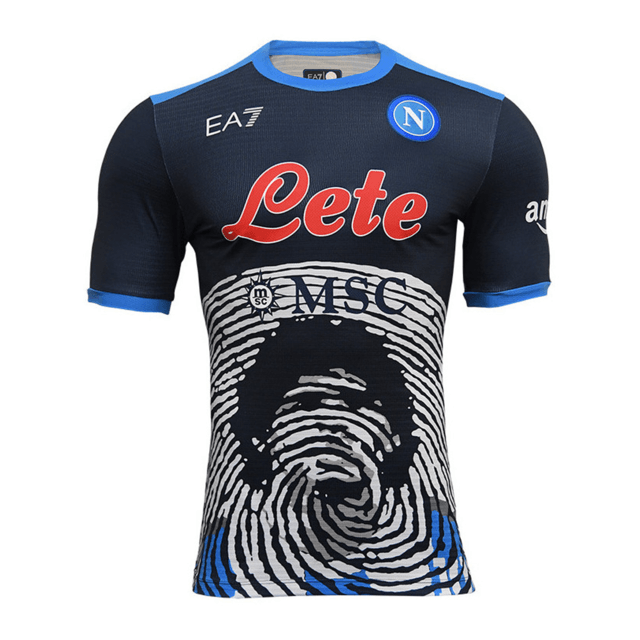 Camisa Napoli Especial Maradona 21/22 EA7 - Azul - Loja da Seven