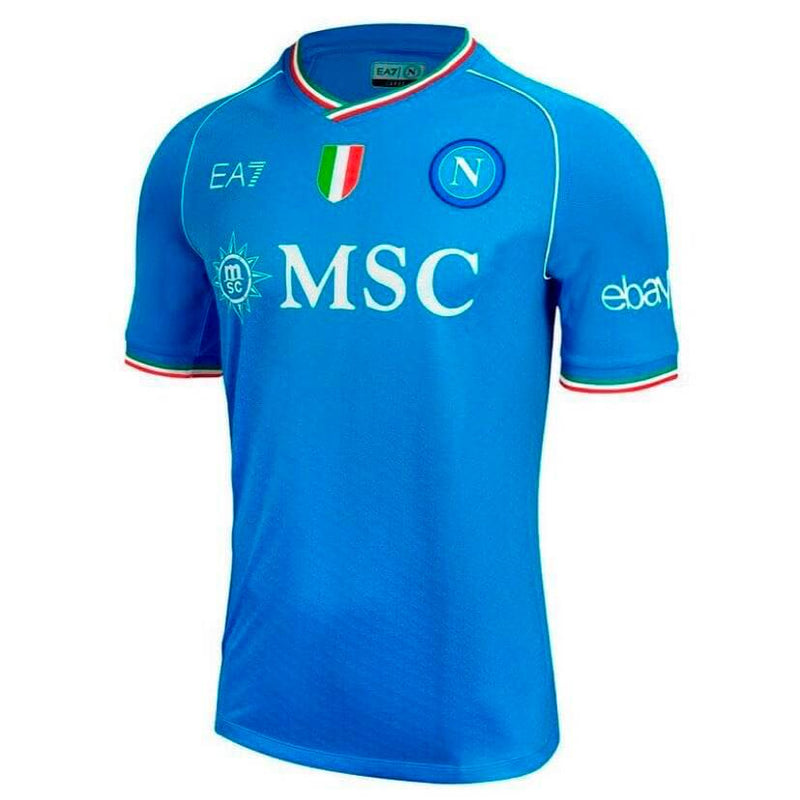 Camisa Napoli I 23/24 EA7 - Azul - Loja da Seven