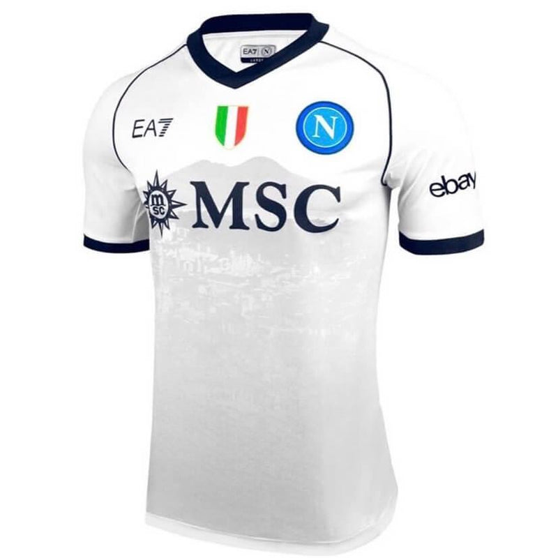 Camisa Napoli II 23/24 EA7 - Branco - Loja da Seven