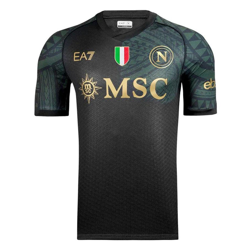 Camisa Napoli III 23/24 EA7 - Preto - Loja da Seven