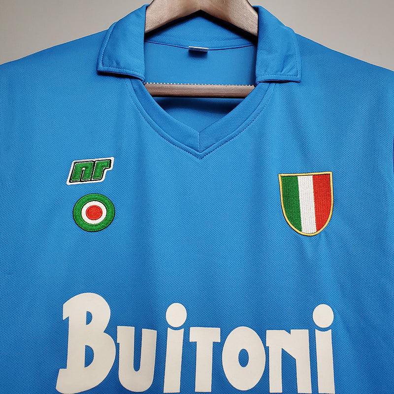 Camisa Napoli Retrô 1987/1988 Azul - DA Sports Oficial