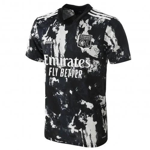 Camisa Olympique Lyon III 21/22 Adidas - Branco e Preto - Loja da Seven