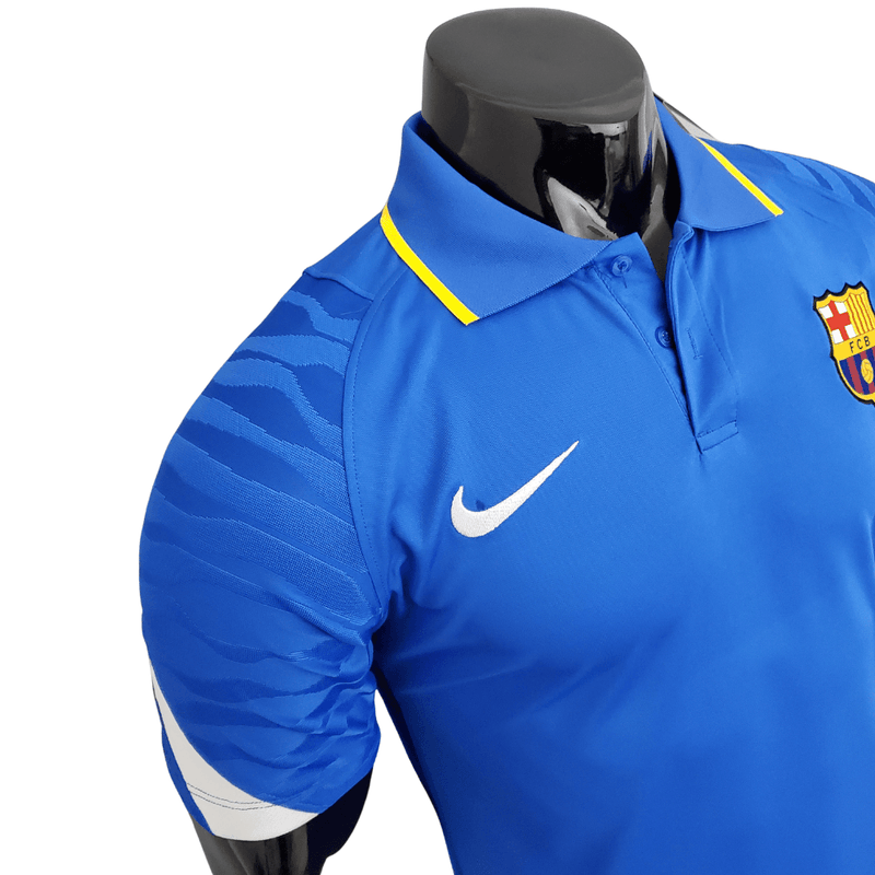 Camisa Polo Barcelona Azul - Masculina - Loja da Seven