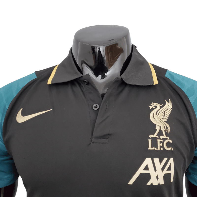 Camisa Polo Liverpool Preta - Masculina - Loja da Seven