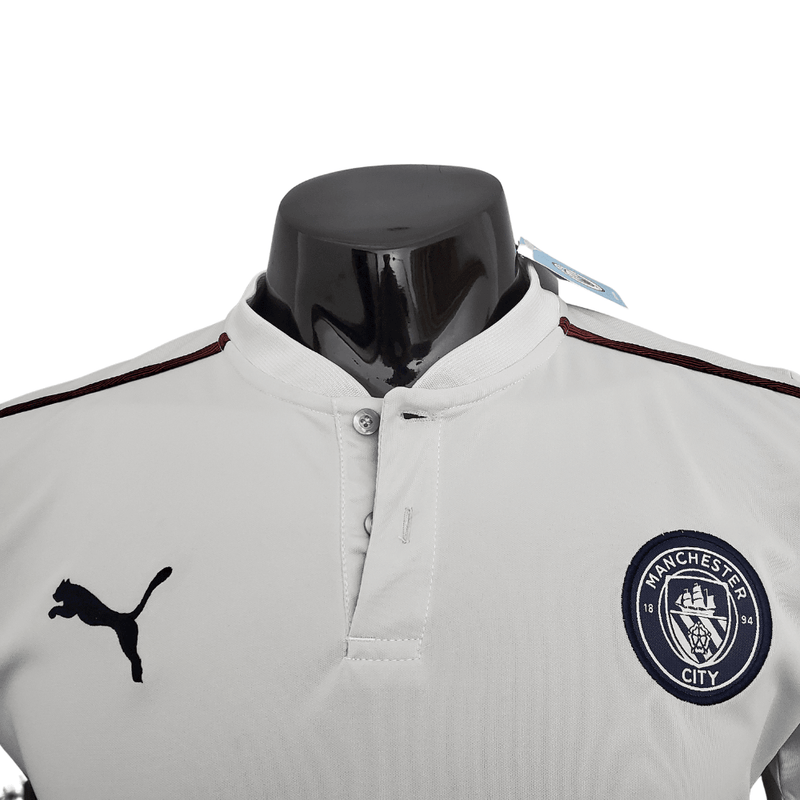 Camisa Polo Manchester City Branca - Masculina - Loja da Seven