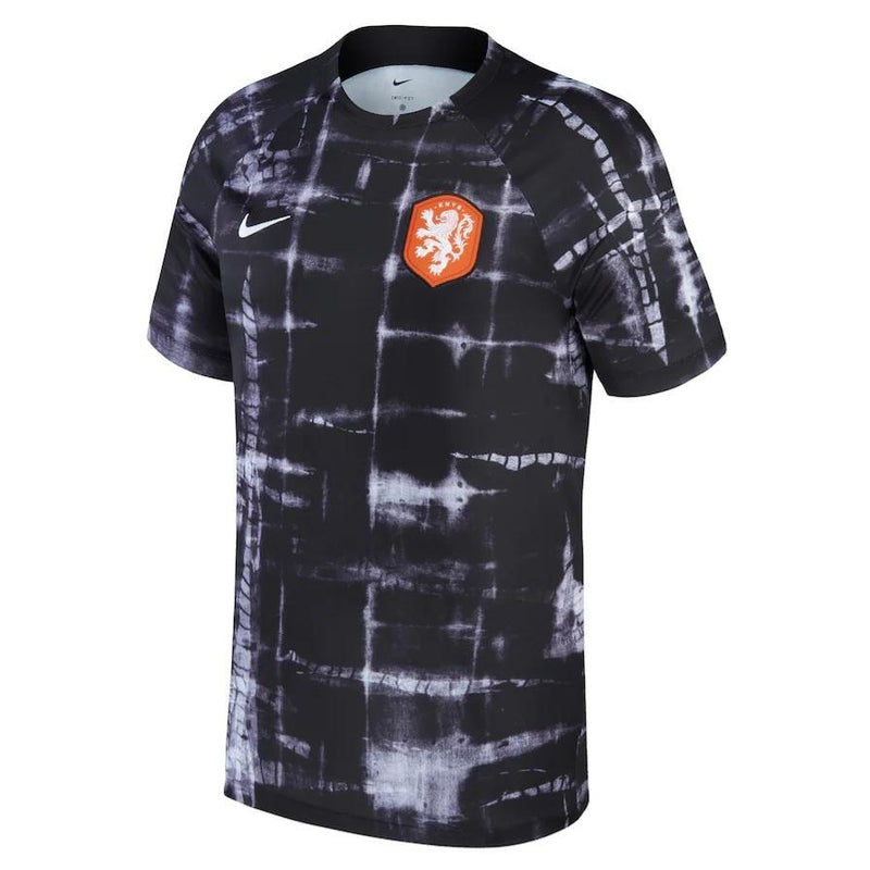 Camisa Pré-jogo Seleção Holanda 22/23 Nike - Preto - Loja da Seven