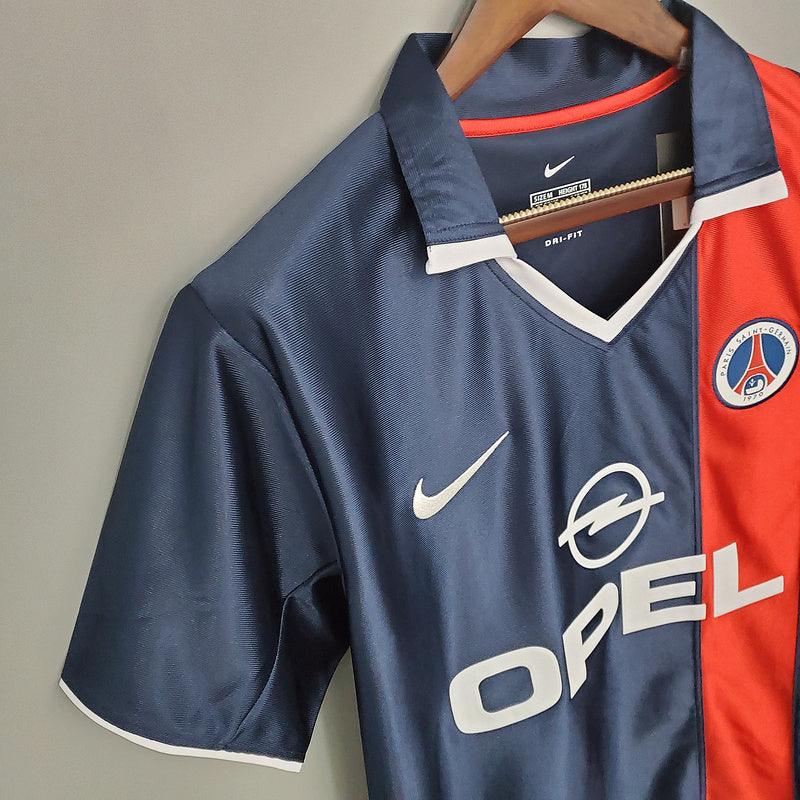 Camisa PSG Retrô 2001/2002 Azul e Vermelha - Nike - DA Sports Oficial