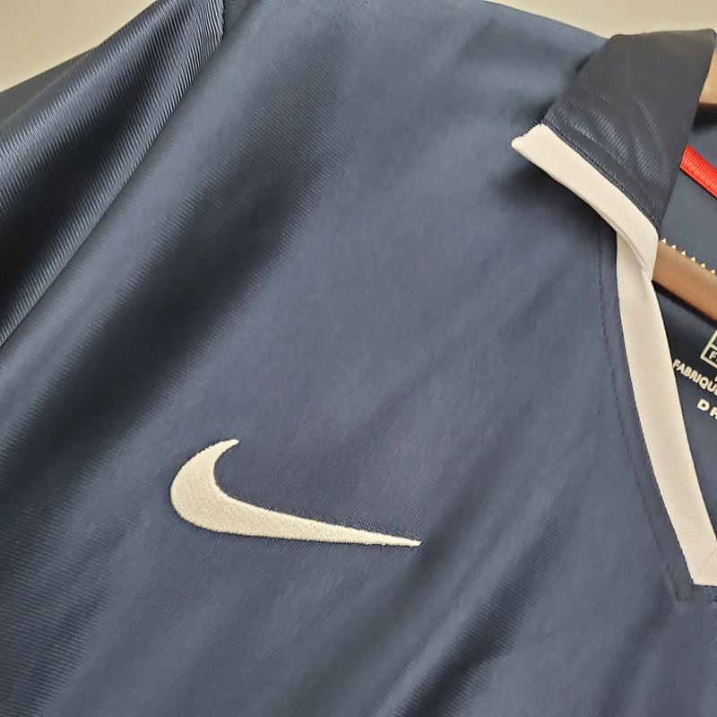 Camisa PSG Retrô 2001/2002 Azul e Vermelha - Nike - DA Sports Oficial