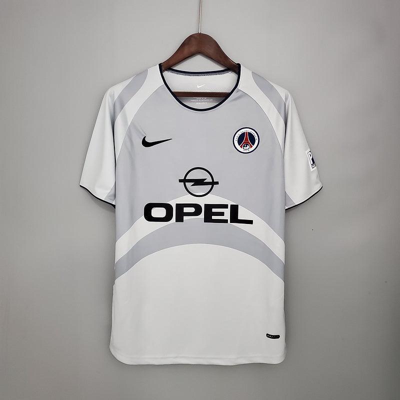 Camisa PSG Retrô 2001/2002 Branca e Cinza - Nike - DA Sports Oficial