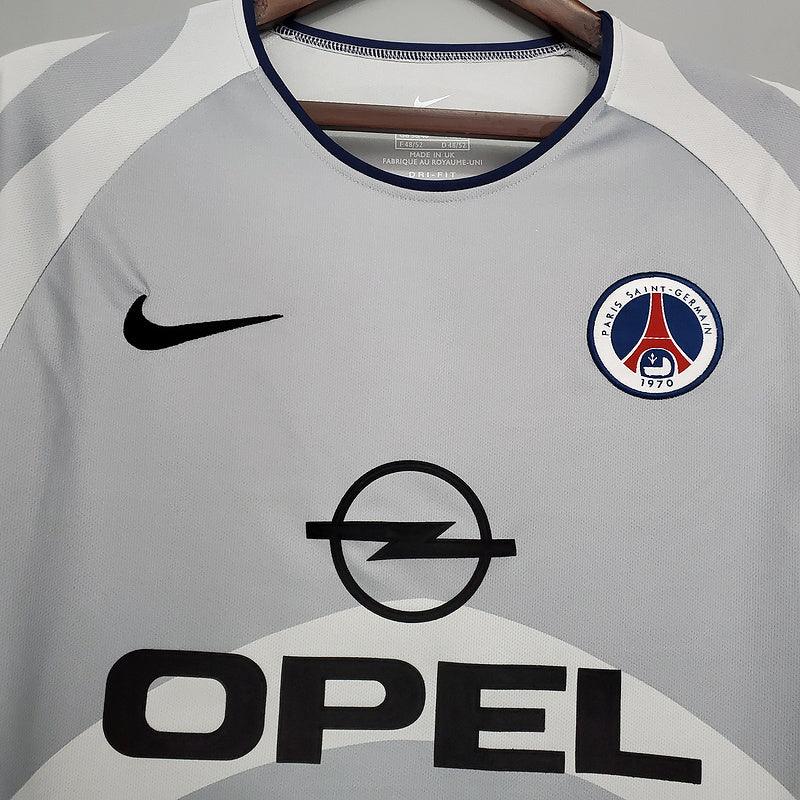 Camisa PSG Retrô 2001/2002 Branca e Cinza - Nike - DA Sports Oficial