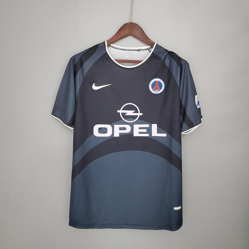 Camisa PSG Retrô 2001/2002 Cinza e Preta - Nike - DA Sports Oficial