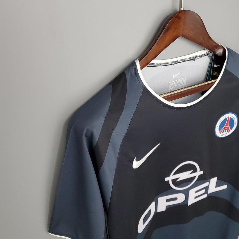 Camisa PSG Retrô 2001/2002 Cinza e Preta - Nike - DA Sports Oficial