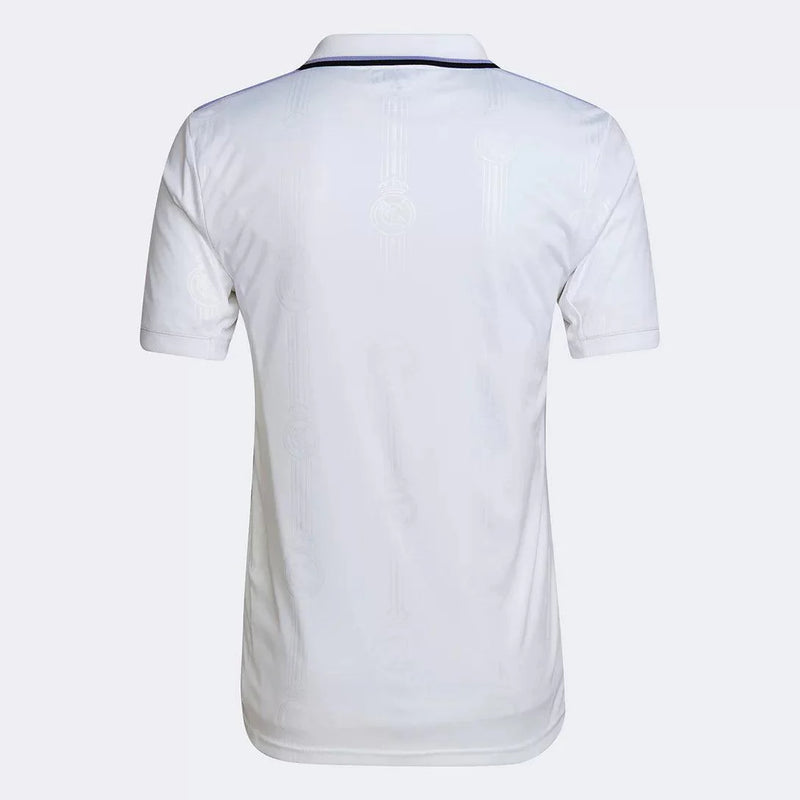 Camisa Real Madrid Home 22/23 s/n° Torcedor Masculino - Branco - Loja da Seven