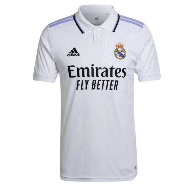 Camisa Real Madrid I 22/23 Adidas - Branco - Loja da Seven