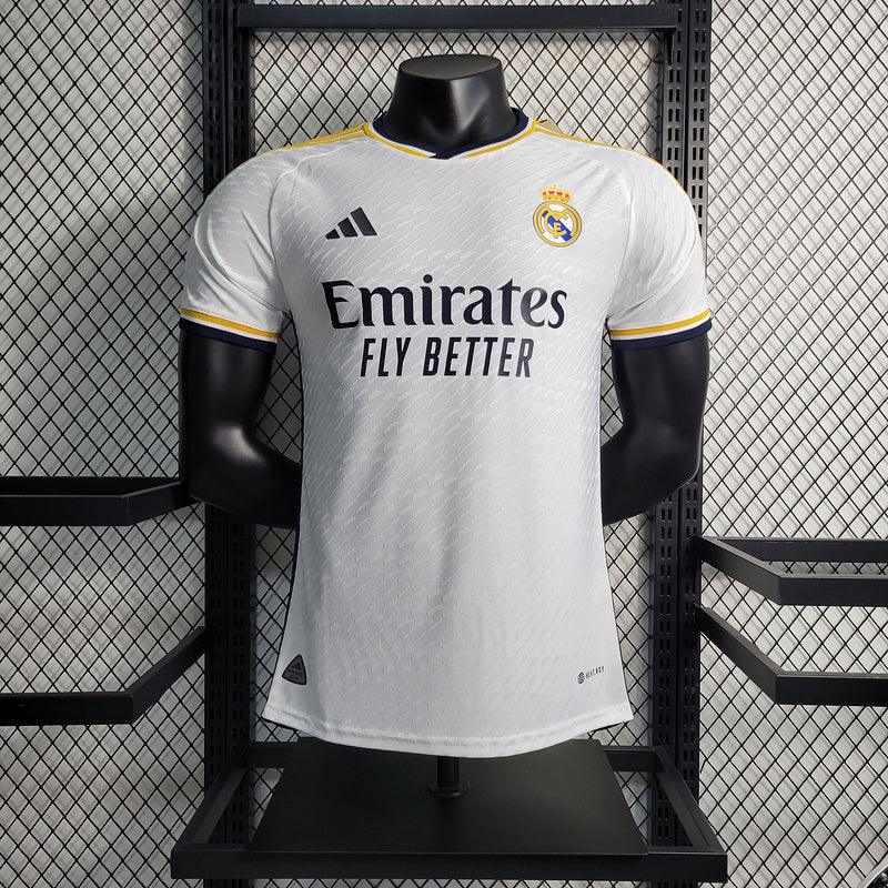 Camisa Real Madrid I 23/24 - Branca - Adidas - Masculino Versão Jogador - Loja da Seven