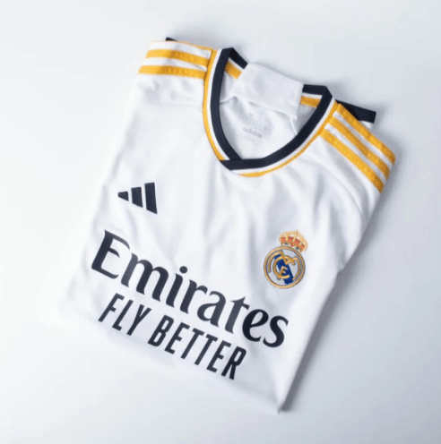 Camisa Real Madrid I 23/24 Branca com personalização incluida "MBAPPÉ 9" - Loja da Seven