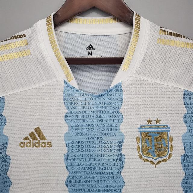 Camisa Seleção Argentina [Conceito Maradona] 21/22 Adidas - Azul e Branco - Loja da Seven