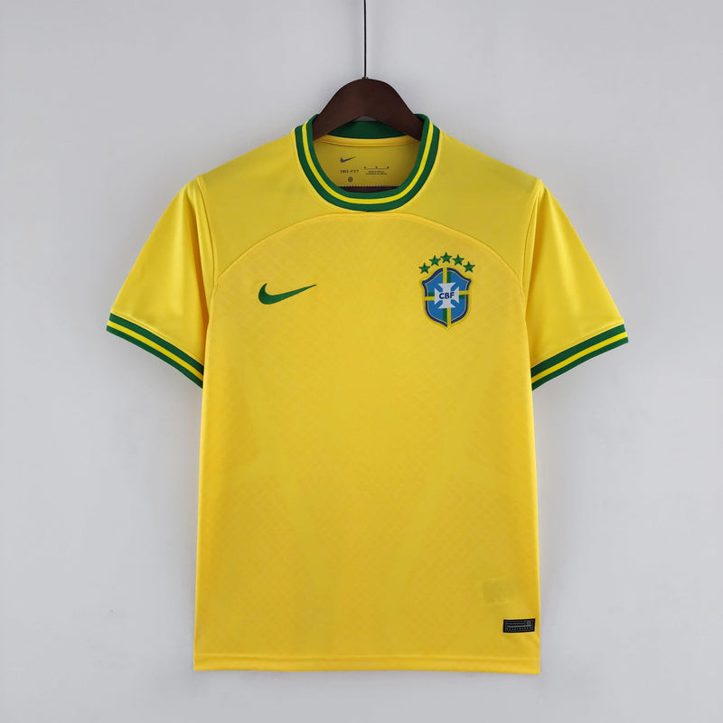 Camisa Seleção Brasil 2022 Nike - Amarela - Conceito Amarela - Loja da Seven