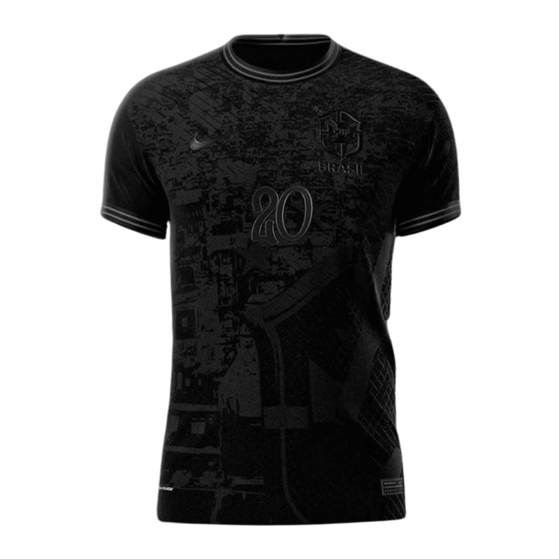 Camisa Seleção Brasil 2022 Nike - Preto - Conceito All Black - Loja da Seven