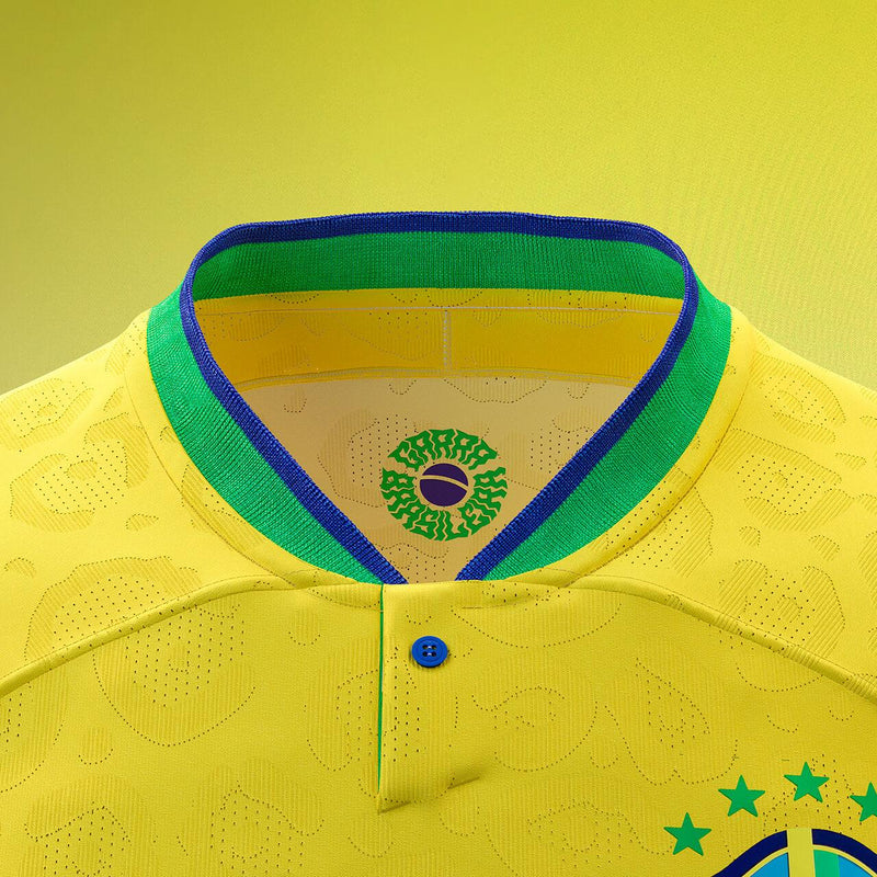 Camisa Seleção Brasil 22/23 Nike - Amarelo - Loja da Seven