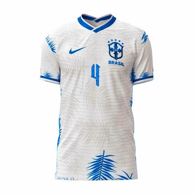 Camisa Seleção Brasil Fourth 2022 Nike - Branco - Conceito Floresta Amazônica - Loja da Seven