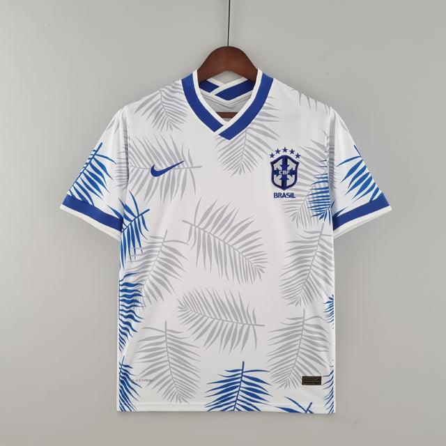 Camisa Seleção Brasil Fourth 2022 Nike - Branco - Conceito Floresta Amazônica - Loja da Seven