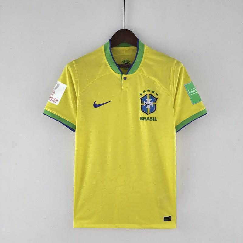 Camisa Seleção Brasil I [Com Patch] 22/23 Nike - Amarelo - Loja da Seven