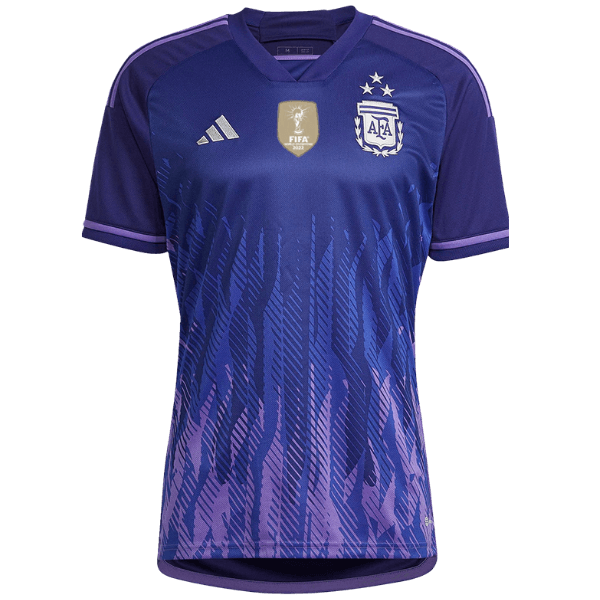 Camisa Seleção da Argentina II [Com Patch Copa do Mundo] 2022 Adidas - Roxo - Loja da Seven