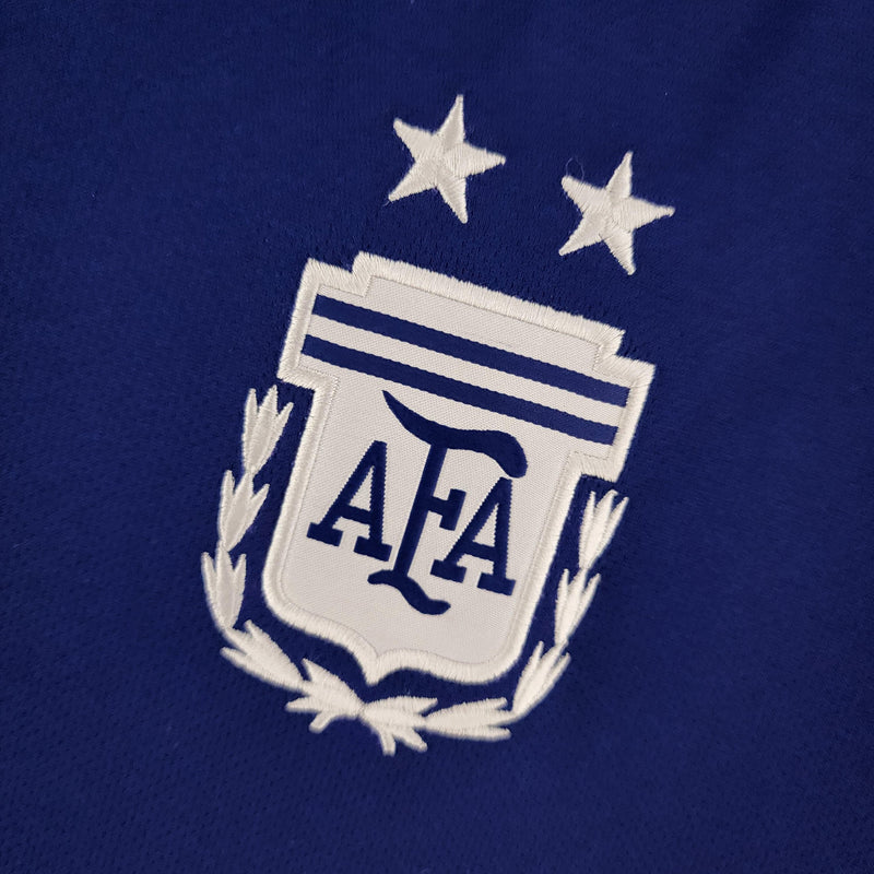 Camisa Seleção da Argentina II [Com Patch Copa do Mundo] 2022 Adidas - Roxo - Loja da Seven