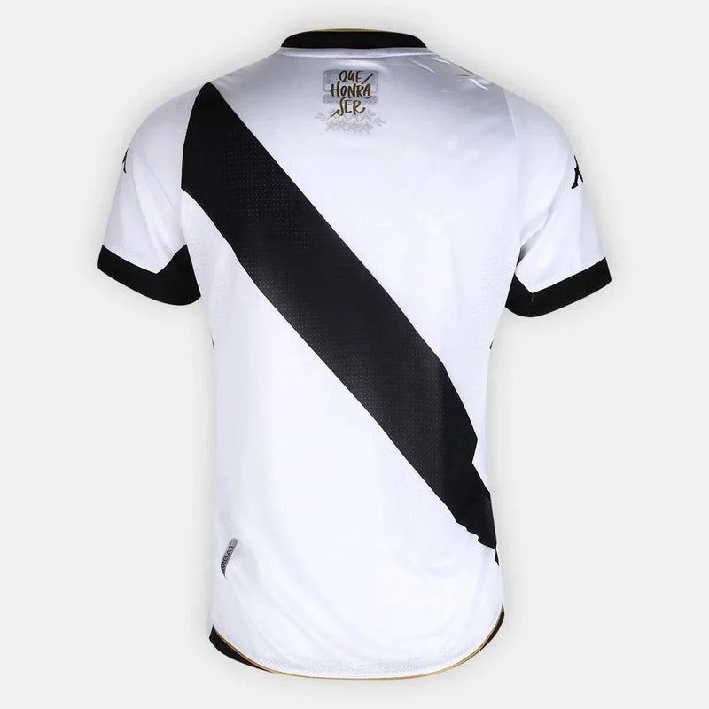 Camisa Vasco Feminino I 23/24 Kappa - Branca com Listra Preta - Loja da Seven